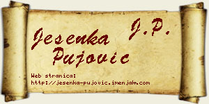 Jesenka Pujović vizit kartica